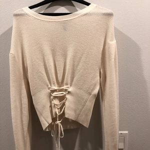 BCBG White Cashmere top